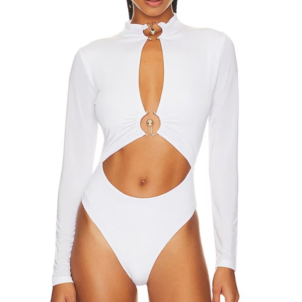 ❌SOLD❌ Revolve superdown white bodysuit